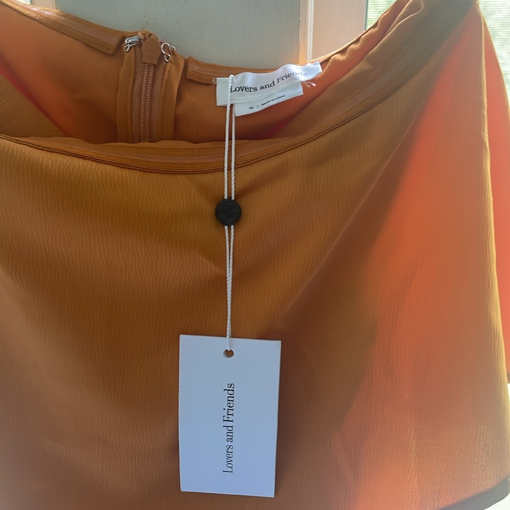 Lovers + Friends violet midi dress, brand new with tags, size xs, marigold color - Picture 5 of 5